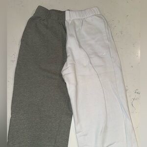 Hollister Kids Gray and White Joggers